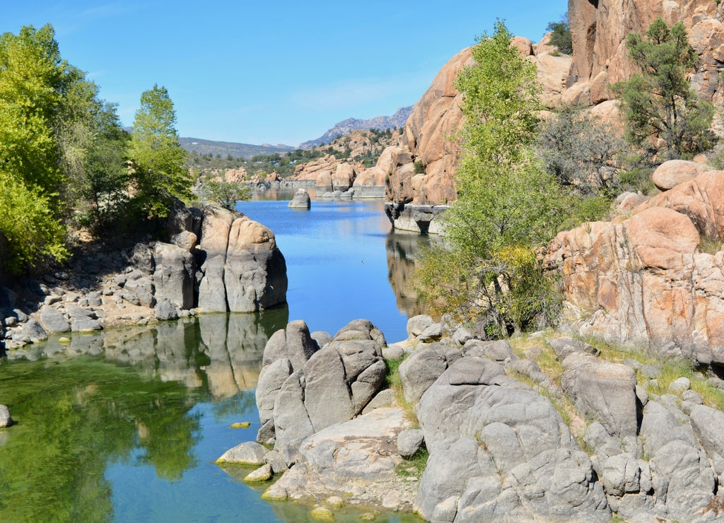 Watson Lake and Granite Dells Payson Arizona Rock Boulder Water