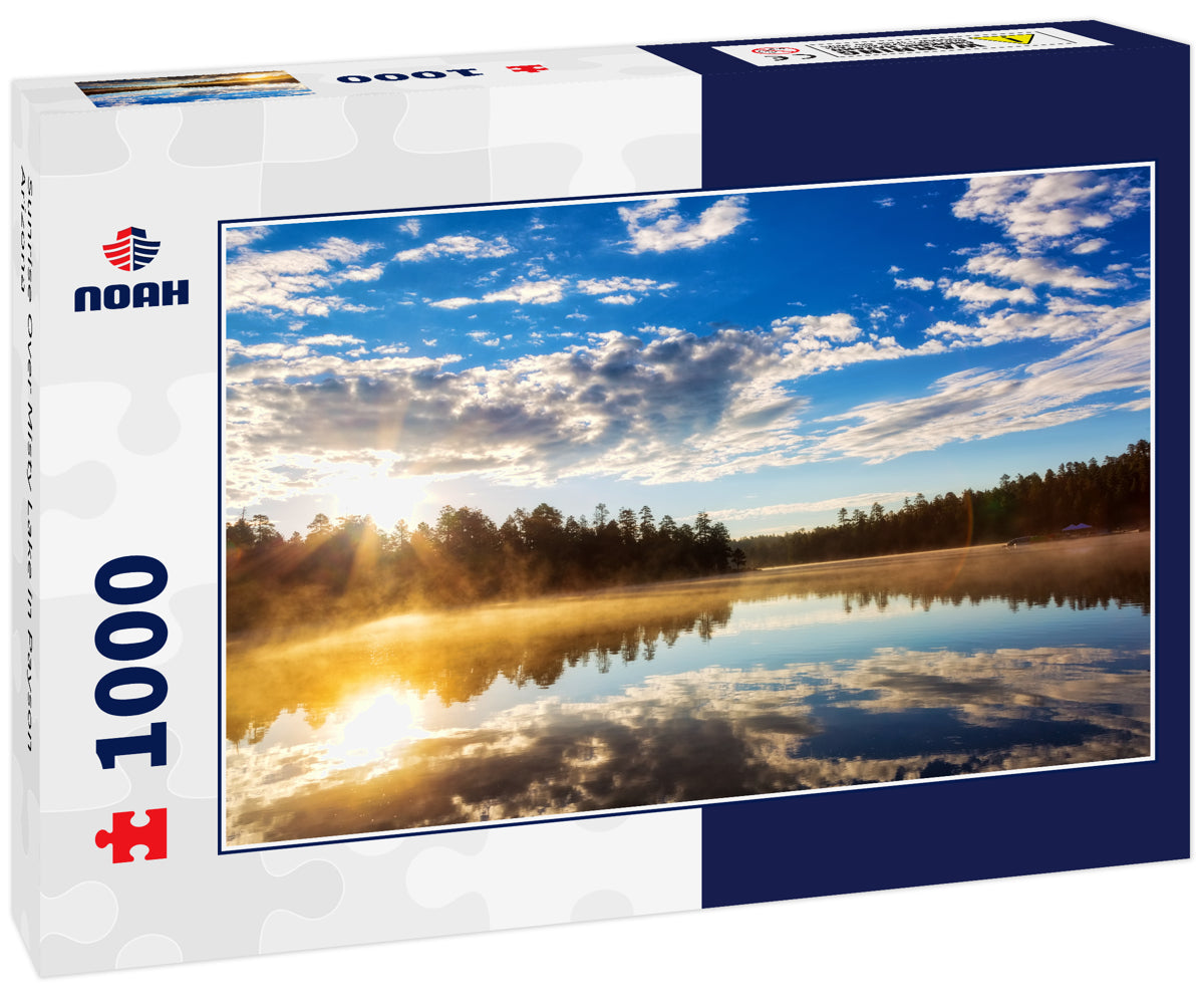 Sunrise Over Misty Lake in Payson Arizona