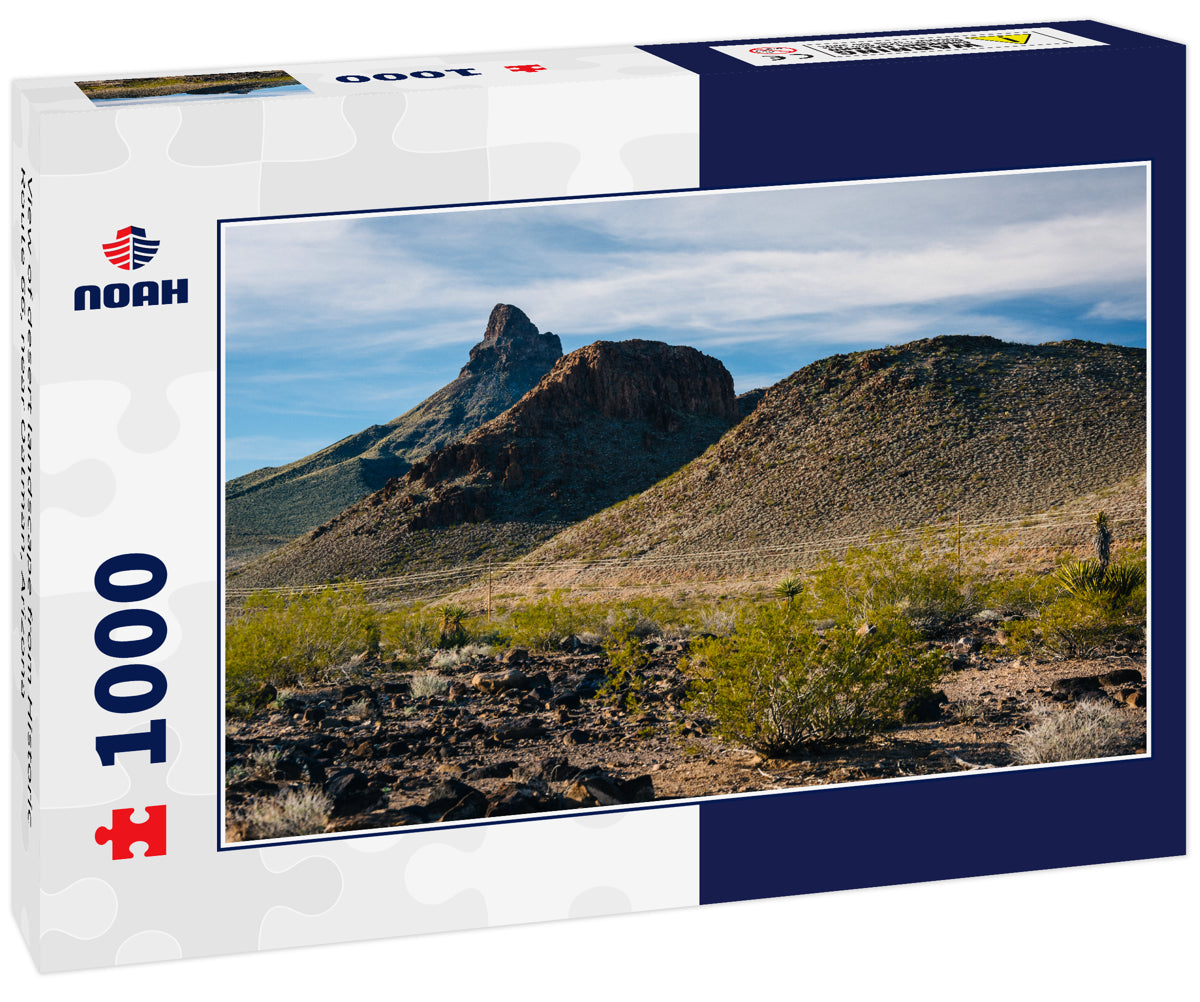 View of desert landscape from Historic Route 66, near Oatman, Arizona