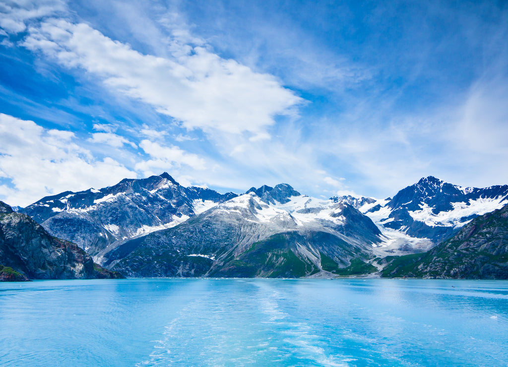 Glacier Bay in Mountains in Alaska