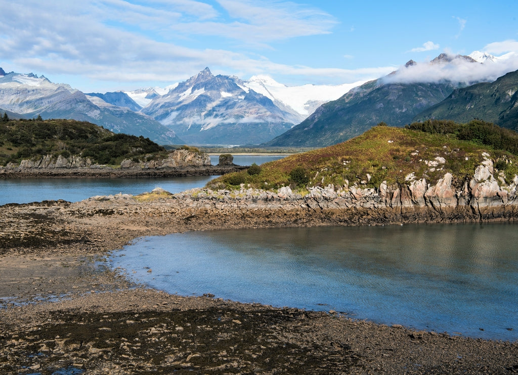 The deserted landscape on the coast of Katmai in the Aleutian Islands - Alaska