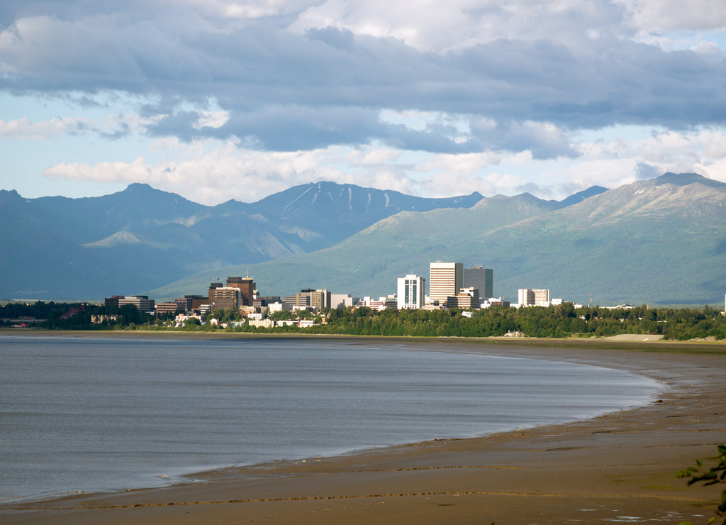 Summertime Bootleggers Cove Anchorage Alaska 