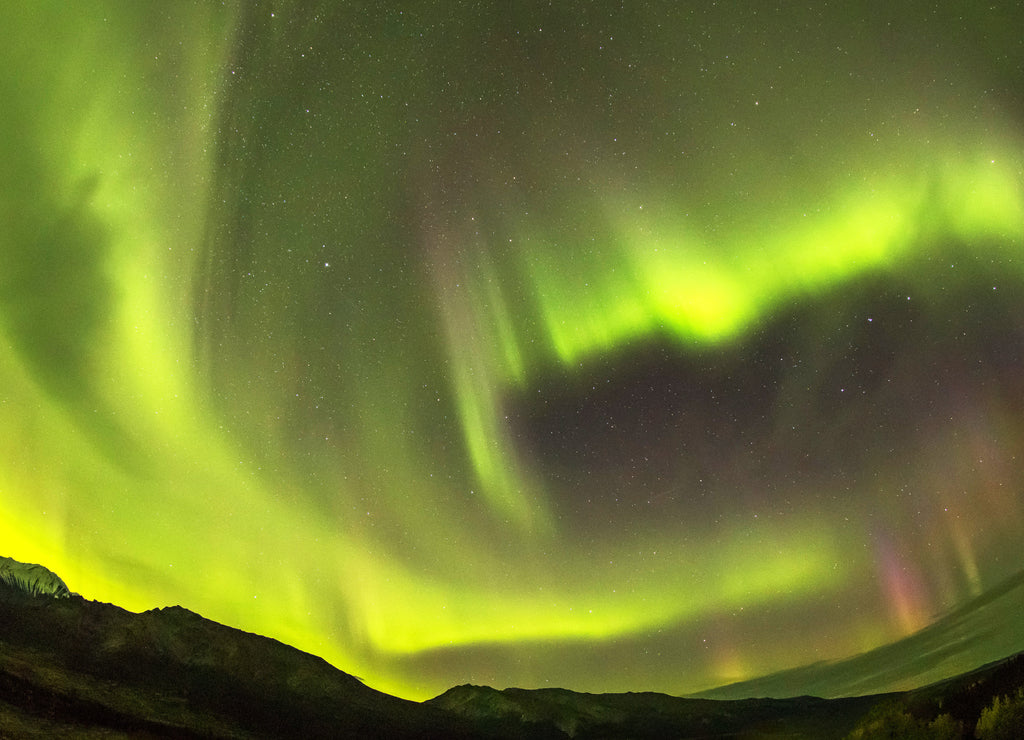 aurora generated near Alaska Fairbanks