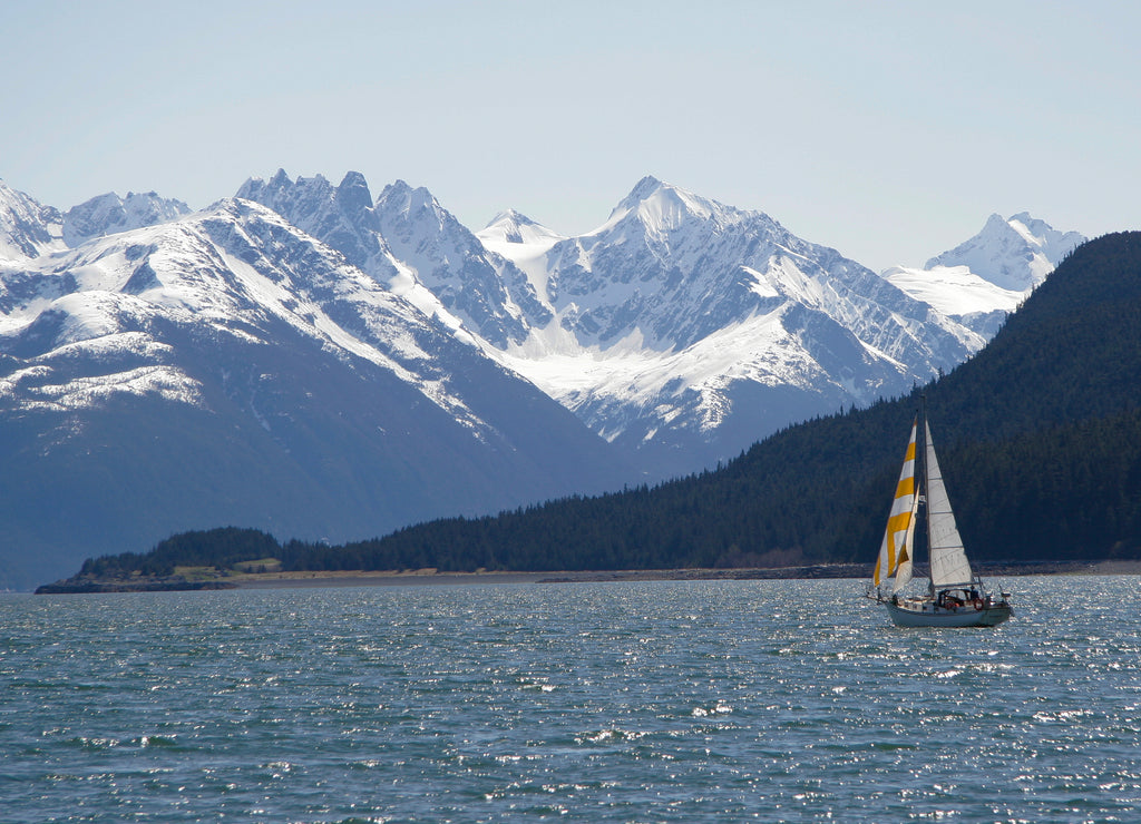 Sailboat near Haines, Alaska