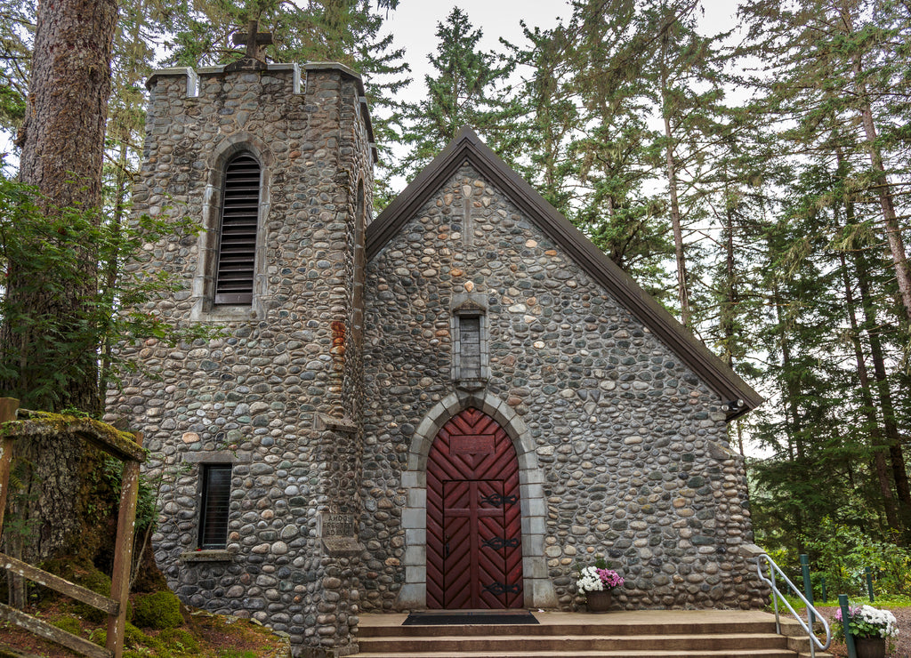 Juneau Alaska Sainte Therese church near Juneau