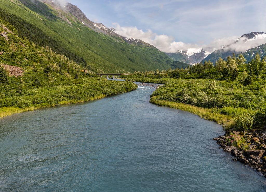 Bear Valley River on Alaska's Kenai Peninsula