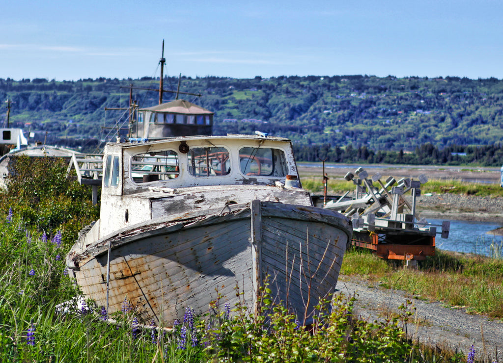 Abandoned ship in Alaska, Kenai Peninsula