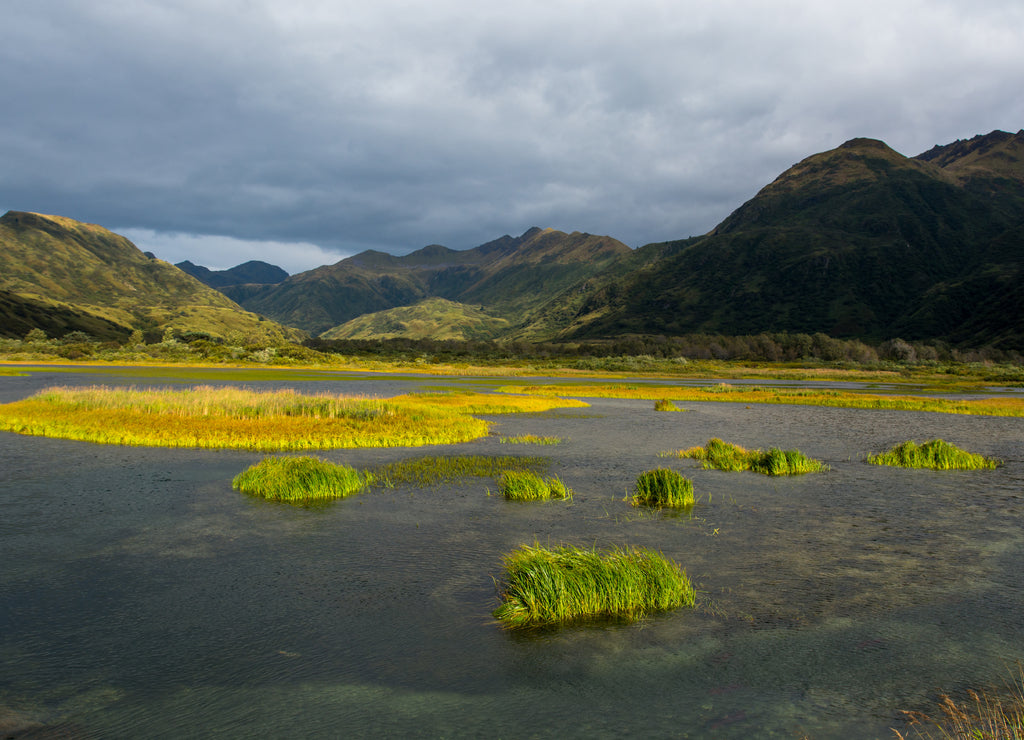 Amazing valley in Kodiak Island, Alaska