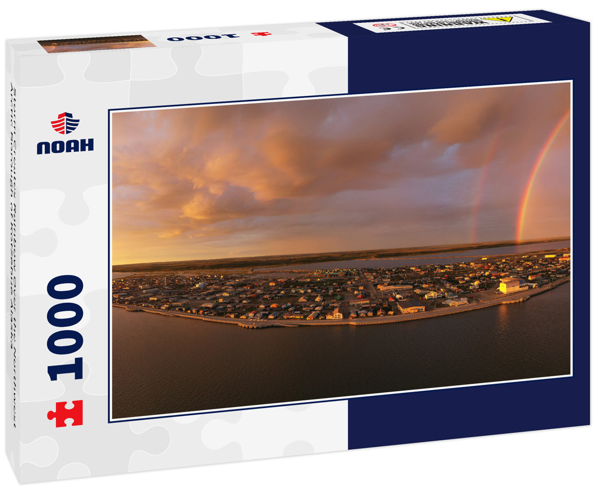 Storm Creates Rainbow Over the Northwest Arctic Borough of Kotzebue Alaska