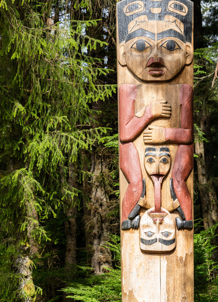 Totem pole in Sitka, Alaska