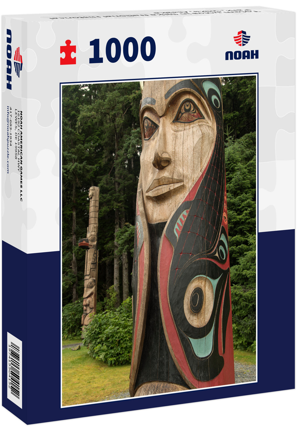 Totem poles in Sitka National Historical Park, Sitka, Alaska