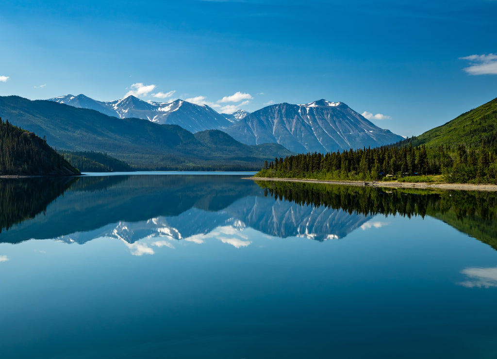 The Landscape between Carcross and Skagway in Alaska and Canada