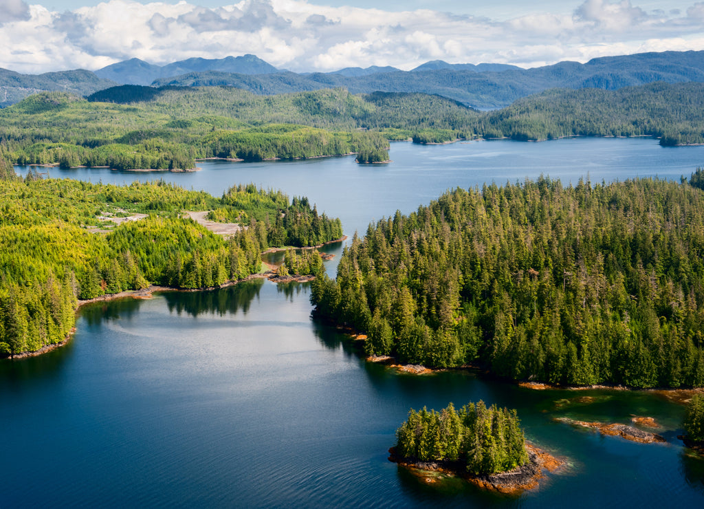 Alaska Prince of Wales island Ketchikan Aerial view