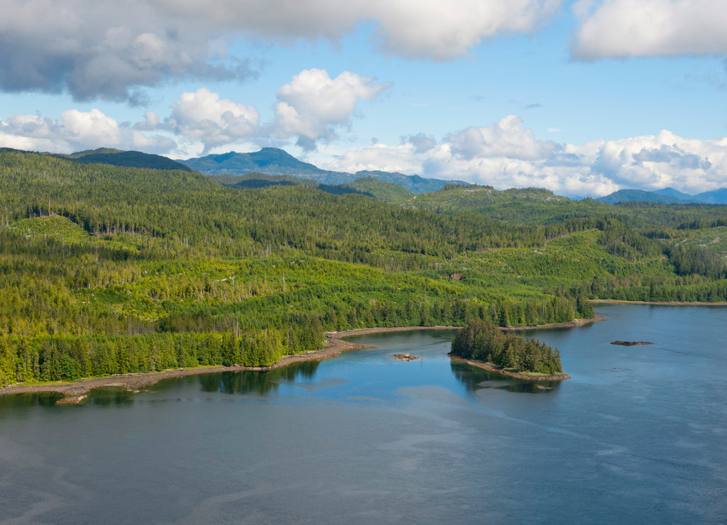 Alaska Prince of Wales island aerial view from floatplane