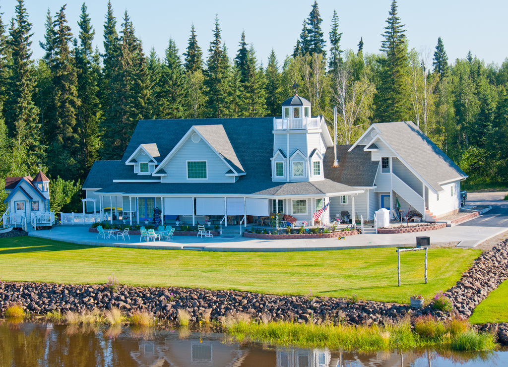 Beautiful home along the river in Fairbanks, Alaska