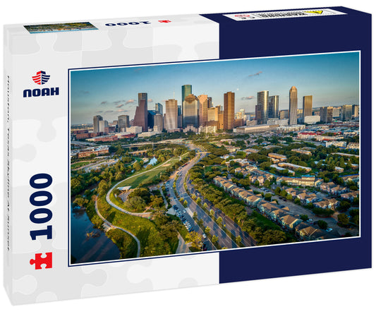 Houston, Texas Skyline At Sunset
