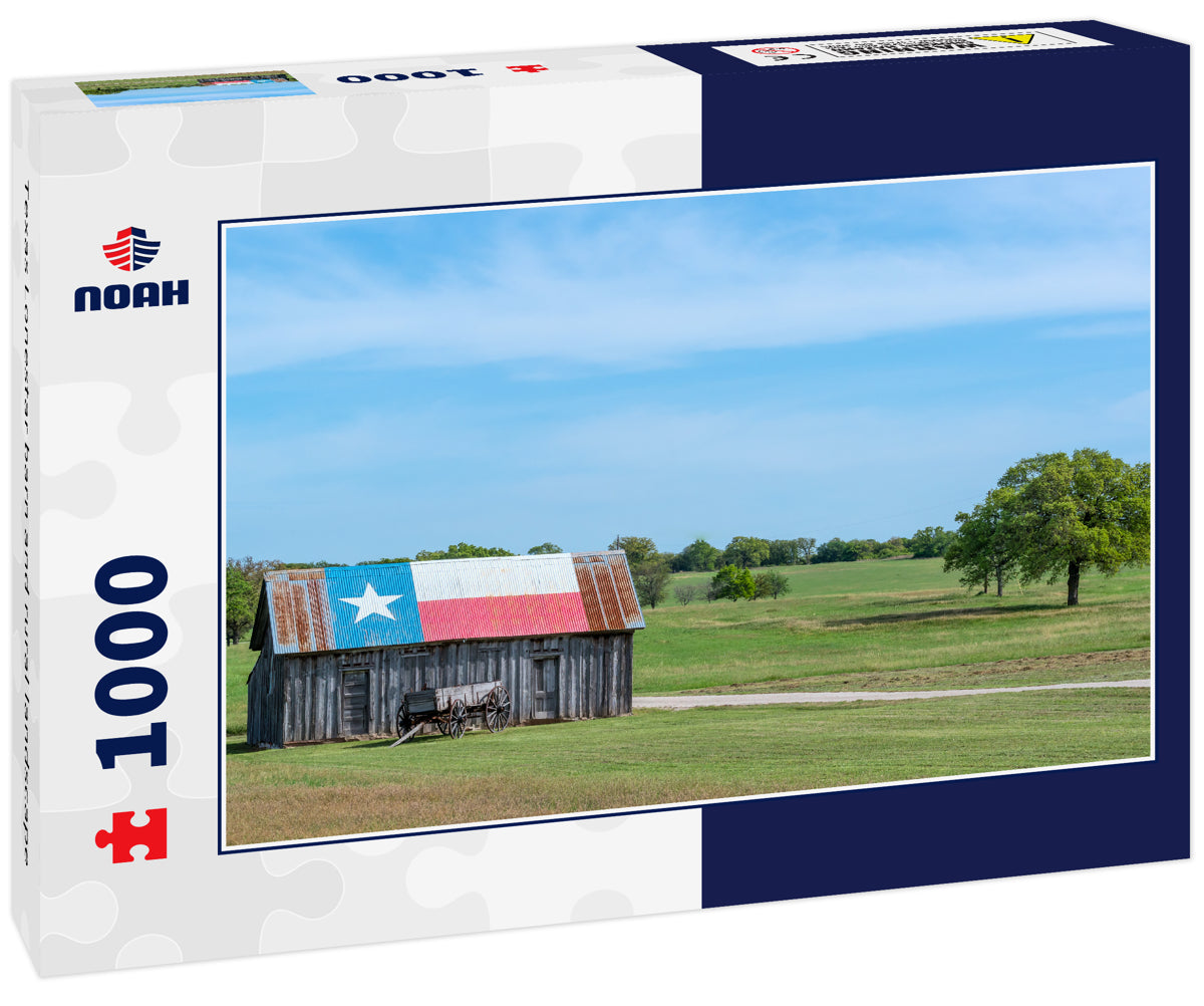 Texas Lonestar barn and rural landscape