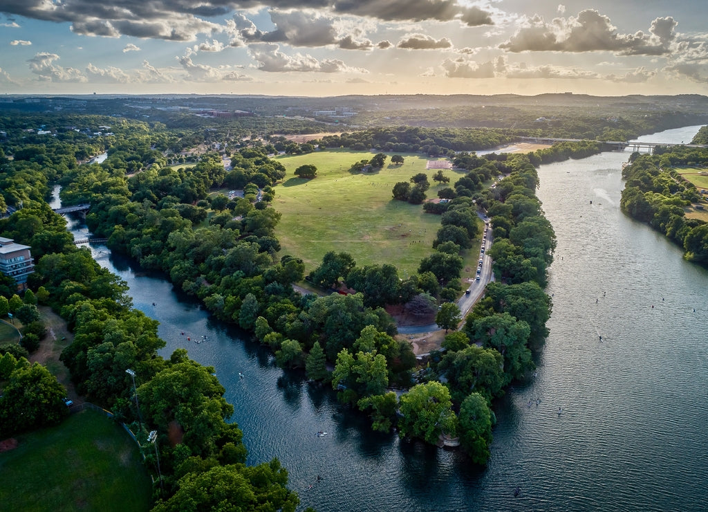 Zilker Park In Austin, Texas