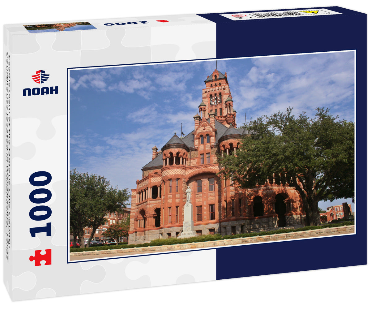 Scenic view of the famous Ellis County Courthouse located in Waxahachie, Texas