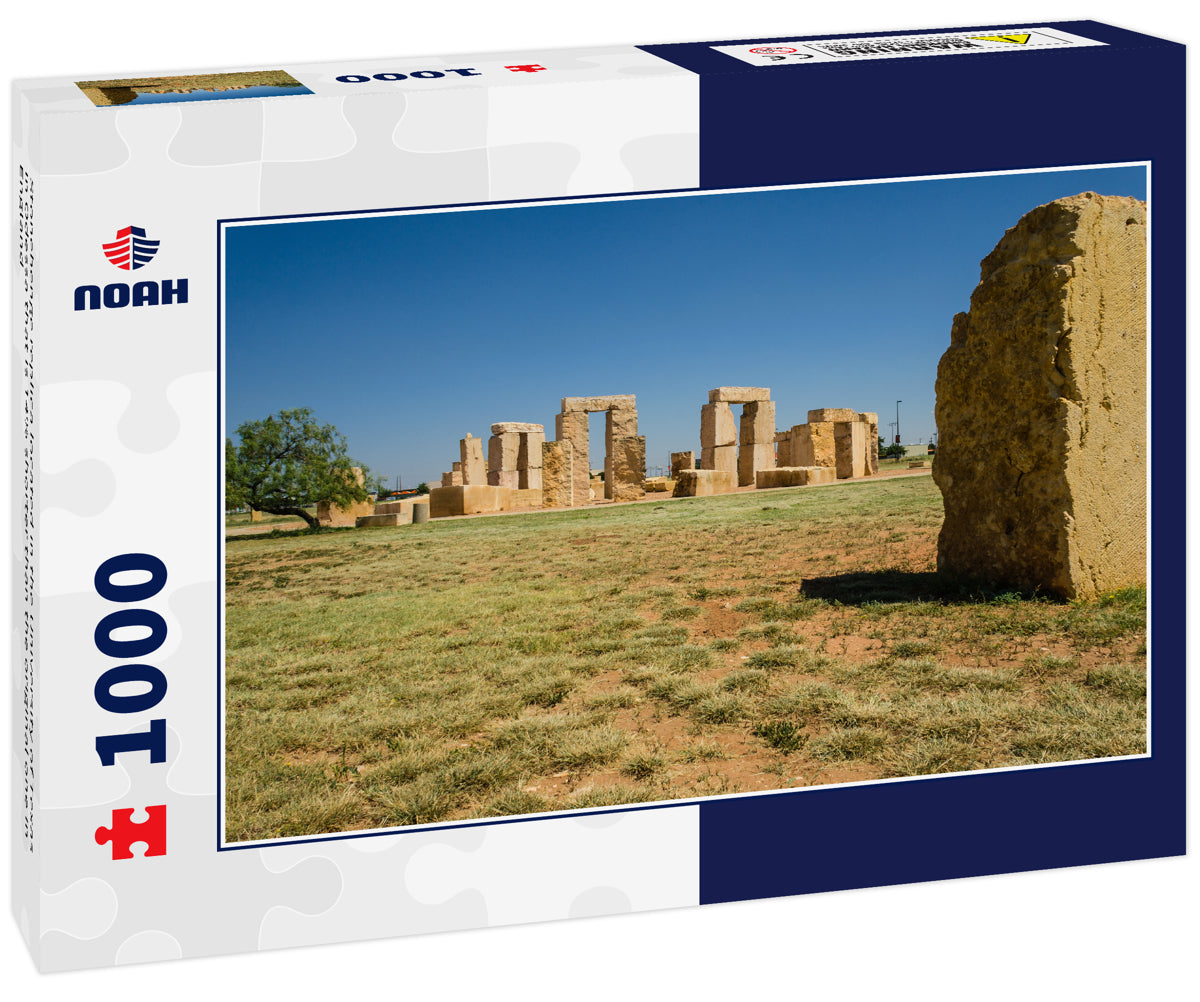 Stonehenge replica located in the University of Texas in Odessa that is 14% shorter than the original one in England