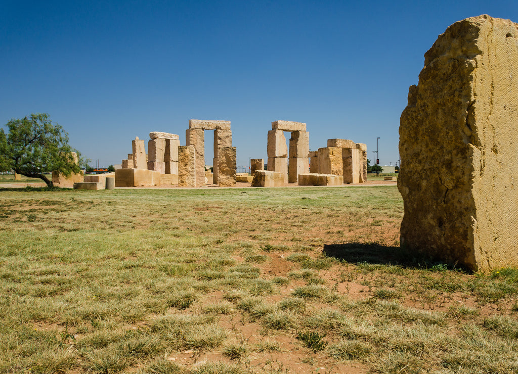 Stonehenge replica located in the University of Texas in Odessa that is 14% shorter than the original one in England