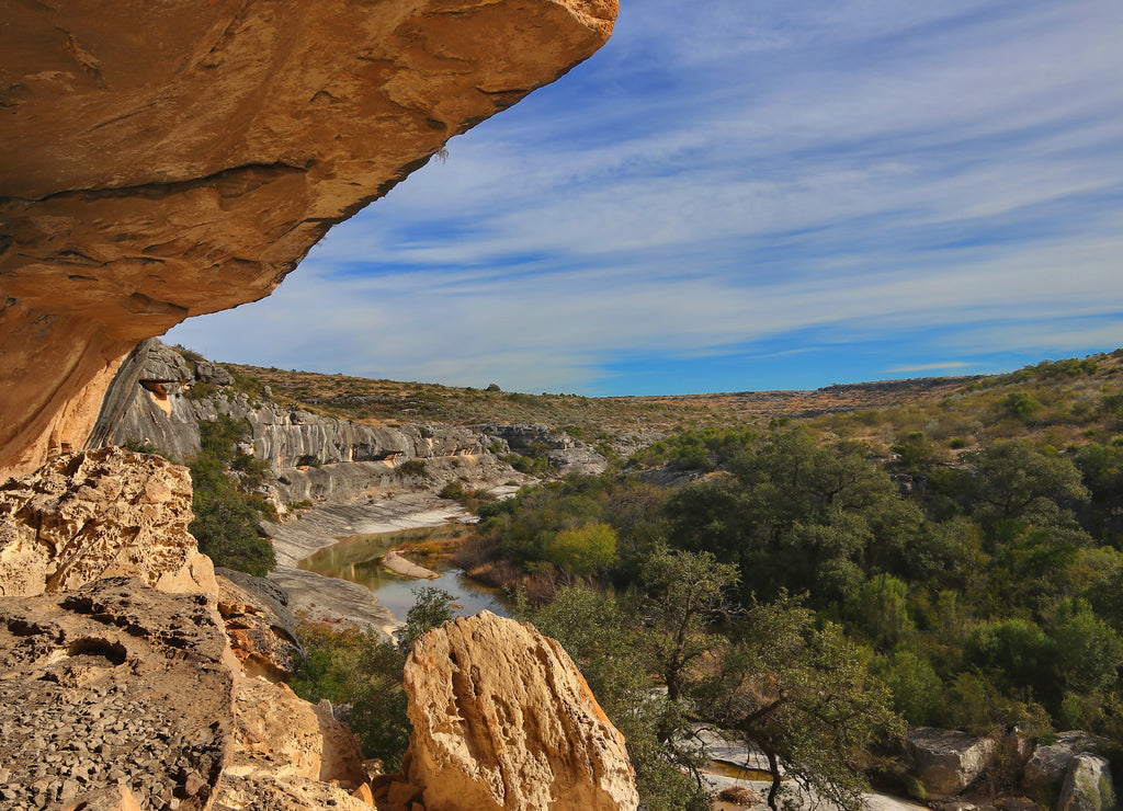 Seminole Canyon in the West Texas Desert