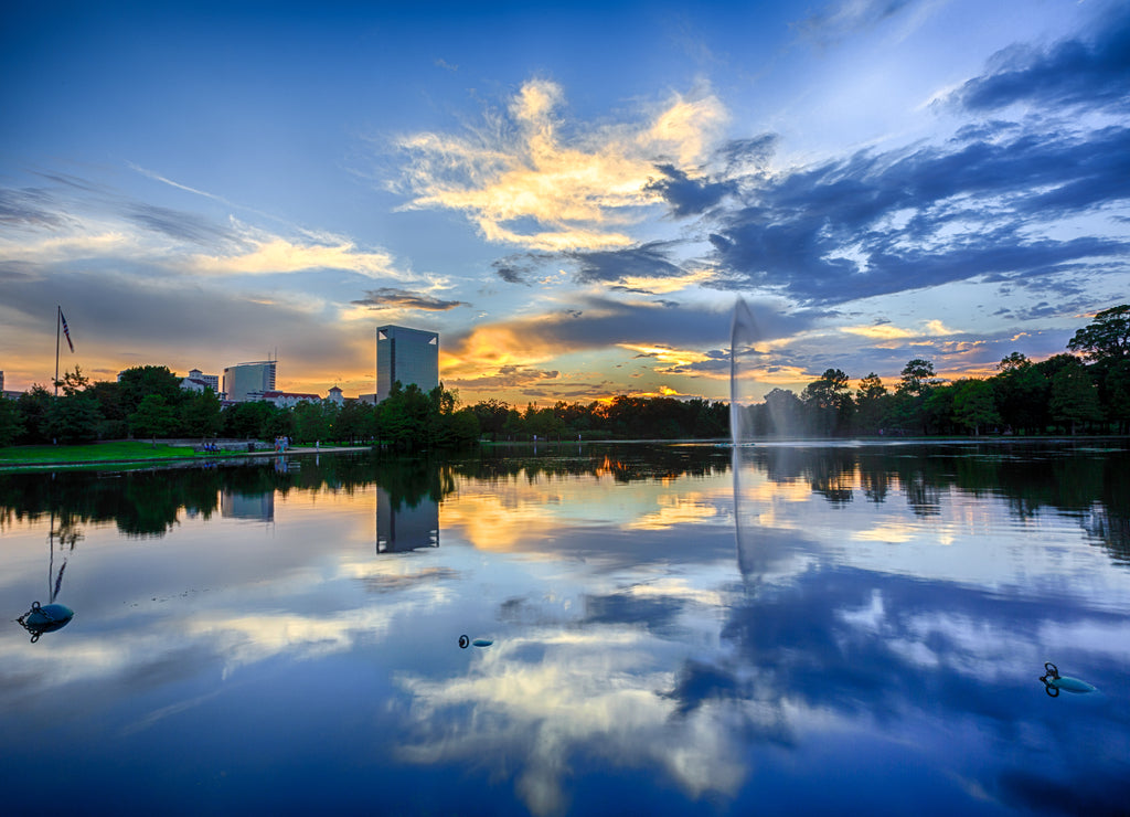 Houston Hermann park conservancy Mcgovern lake in Texas