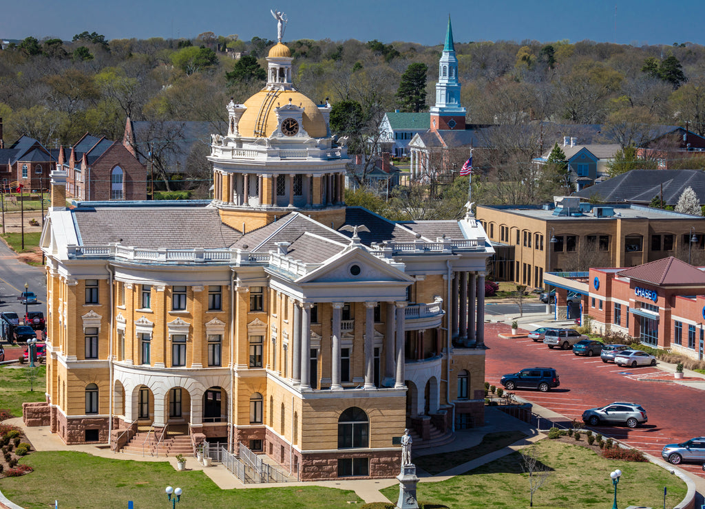 Marshall, Texas - Marshall Texas Courthouse and townsquare, Harrison County Courthouse, Marshall, Texas