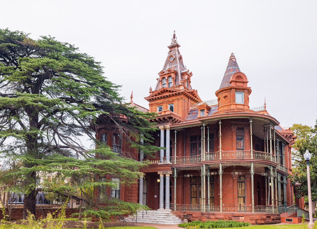 Overcast view of the Littlefield Home, Texas