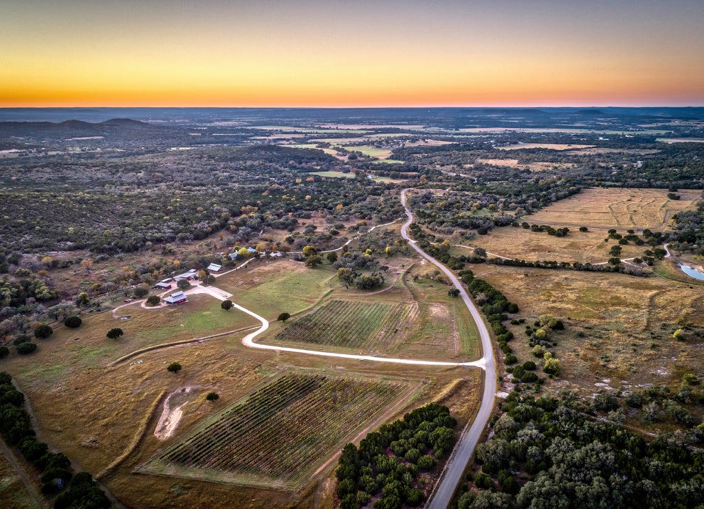 Aerial View of Texas Hill Country