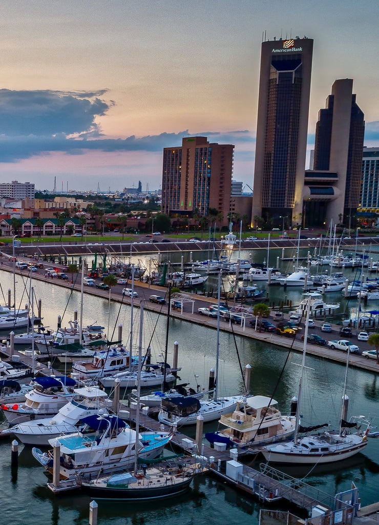 Corpus Christi, Texas Marina At Sunset