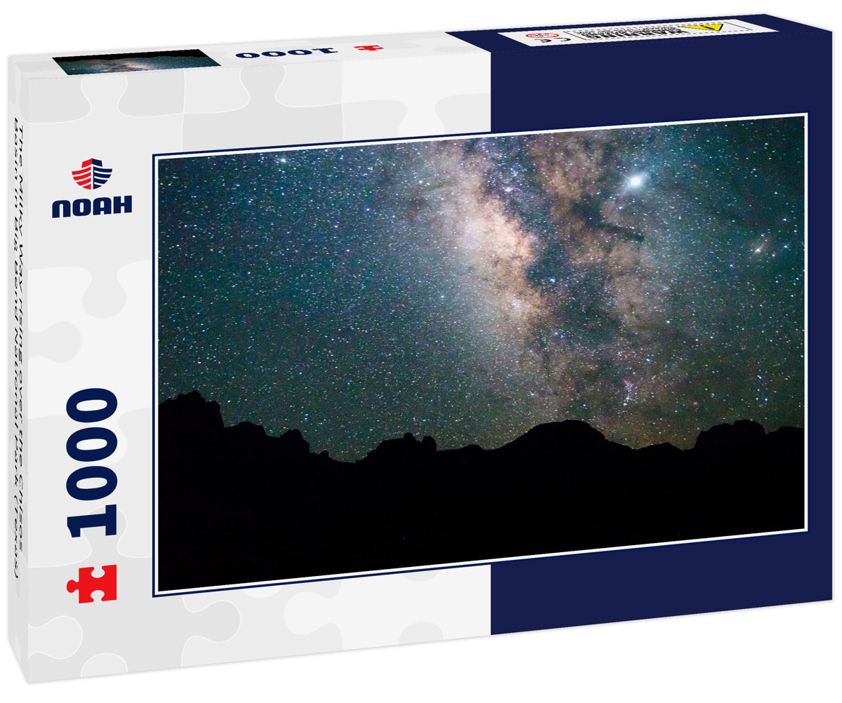 The Milky Way rising over the Chisos Basin in Big Bend National Park (Texas)