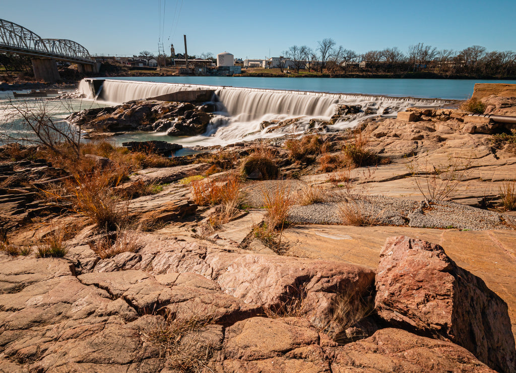 Llano river dam at Badu park Texas