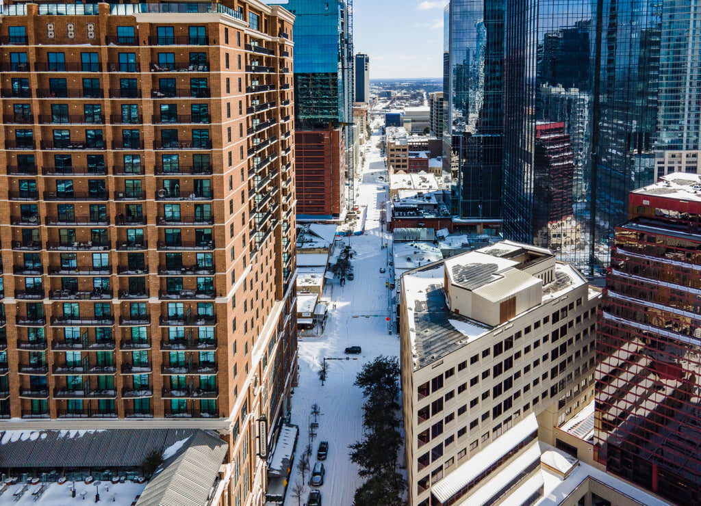 Winter snow in Austin texas
