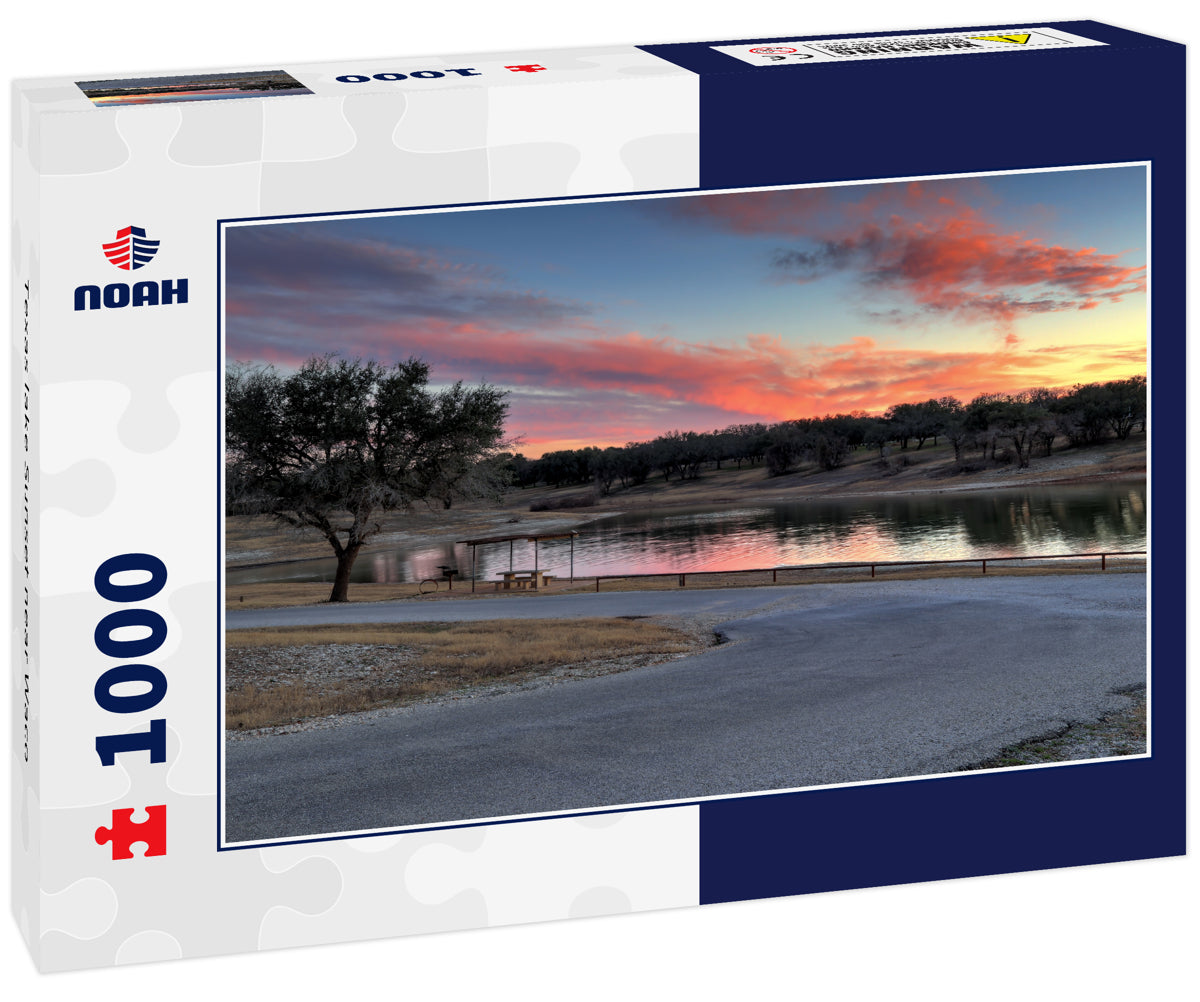 Texas lake Sunset near Waco