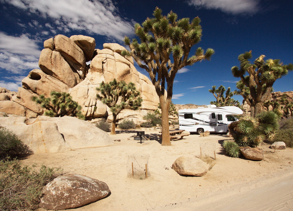 Hidden Valley Campground in Joshua Tree National Park, California USA