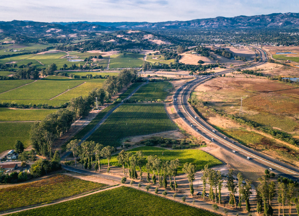 Aerial View of Napa, California