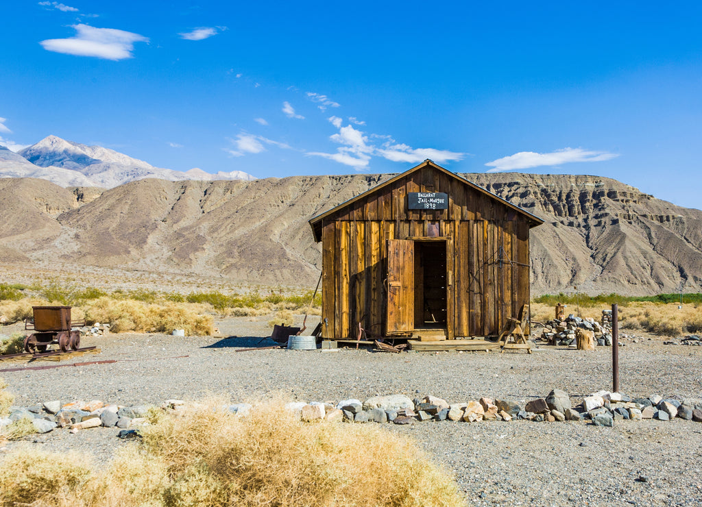 Jailhouse of Ballarat, a ghost town in Inyo County, California