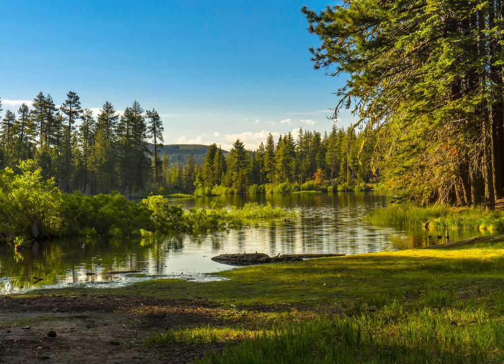 Lassen Volcanic National Park Manzanita Lake California