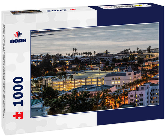 Sleepy town of Ventura nestled against the Pacific ocean just beginning to wake up to the morning lights of dawn California