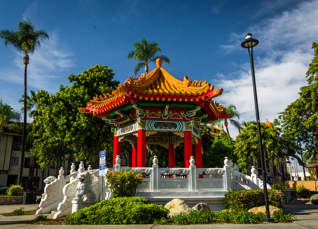 The Chinese Pavilion, in downtown Riverside, California