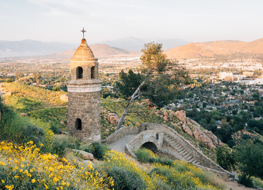 The World Peace Bridge on Mount Rubidoux, in Riverside, California