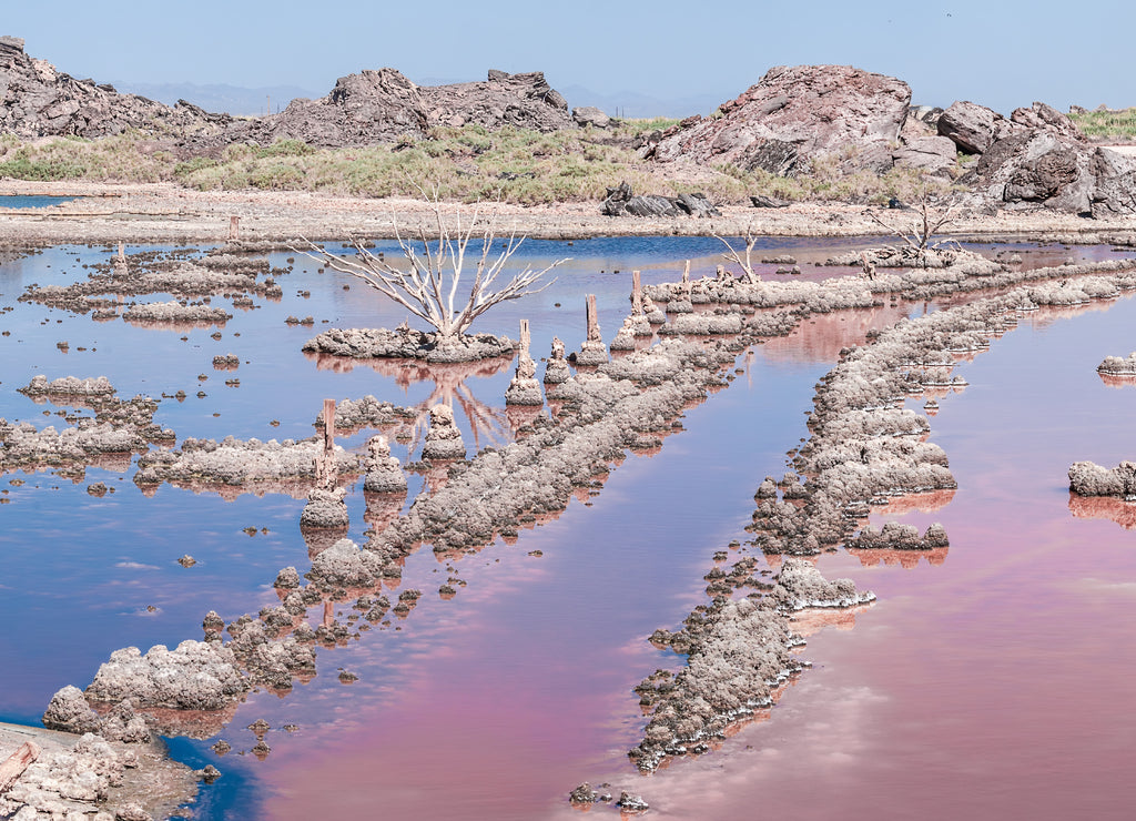 View of Salton Sea, Imperial Valley, California, USA
