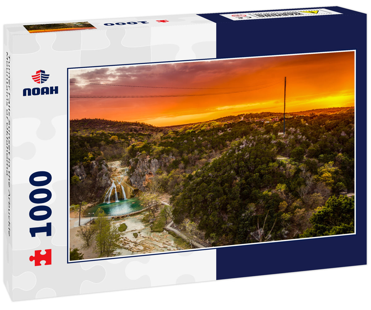 Turner Falls Sunset in the Arbuckle Mountains of Oklahoma
