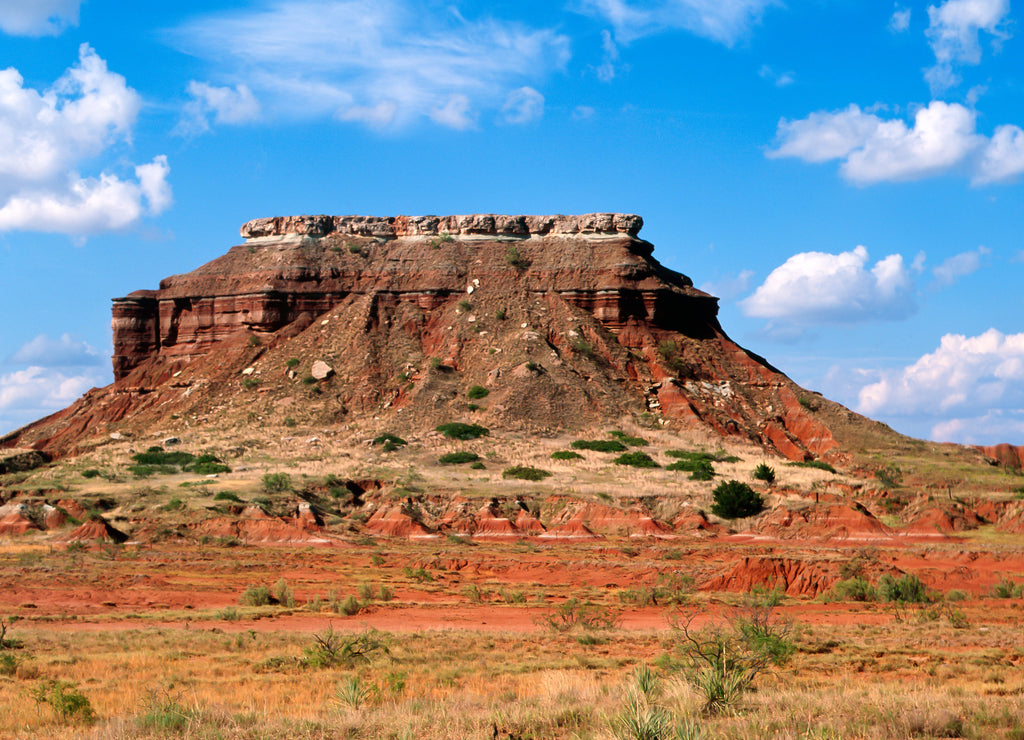 Western Landscape - Glass Mountains in North Western Oklahoma