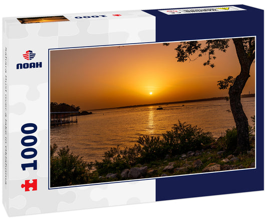 Sahara Dust over a lake in Oklahoma