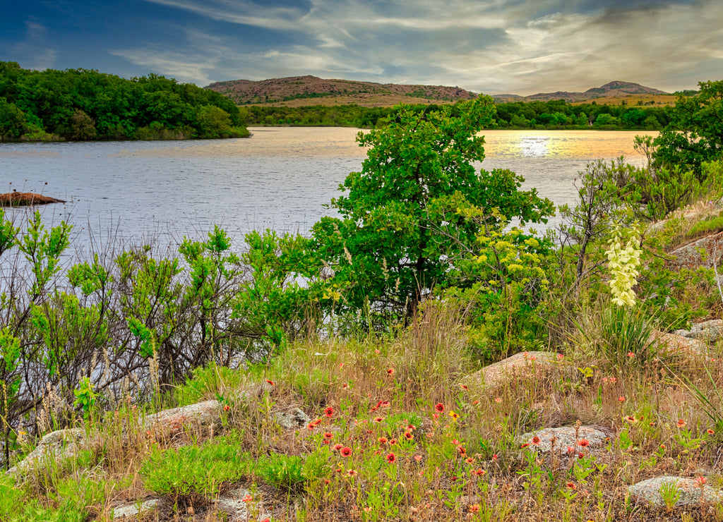 Quannah Parker Lake in the Wichita Mountains, Oklahoma