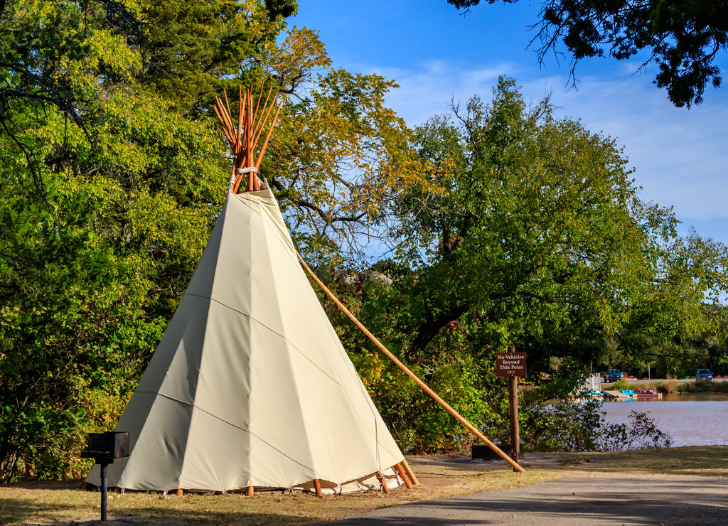 Tipi near Lake Watonga, oman Nose State Park Oklahoma