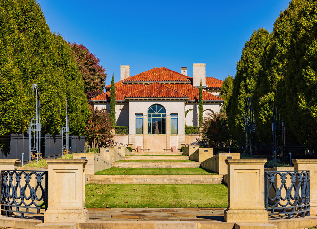 Beautiful fall color in the famous Philbrook Museum of Art, Oklahoma