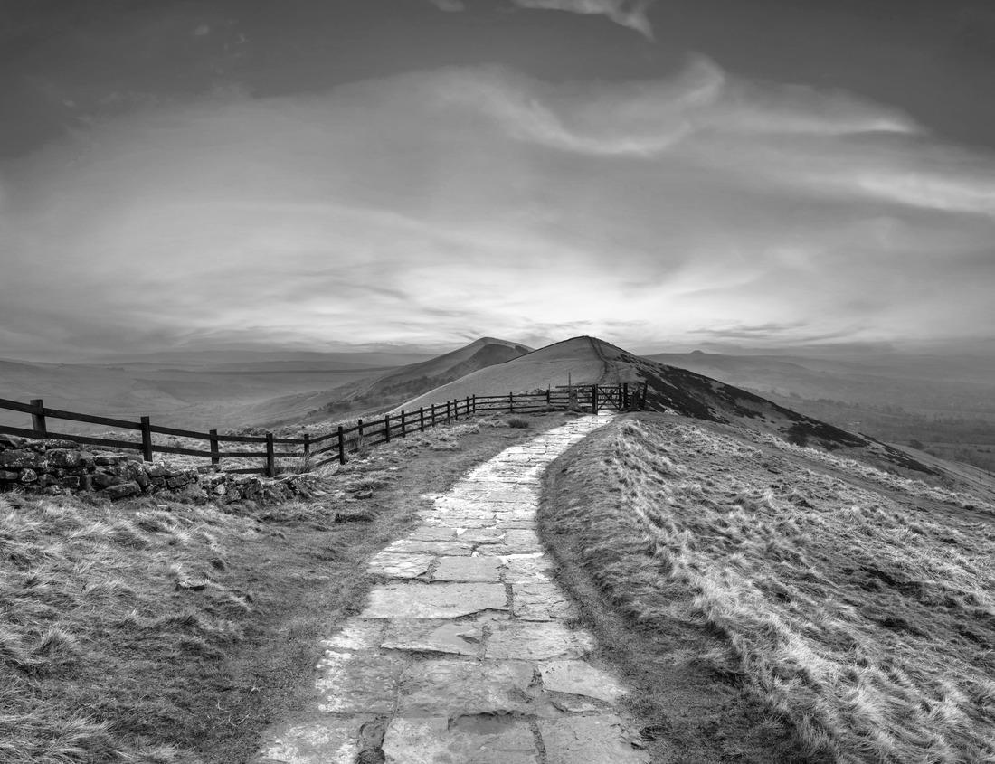 Noah Jigsaw Puzzle A stream flowing in the summer time in Gates of the Arctic National Park (Alaska), the least visited national park in the United States in black white 1000 pieces